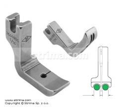 Patka pro všívání kedru pro šicí stroje, oboustranná 1.6mm P69D1/16 [36069DG 1/16]